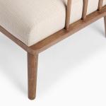 Gray Striped Banks Accent Chair