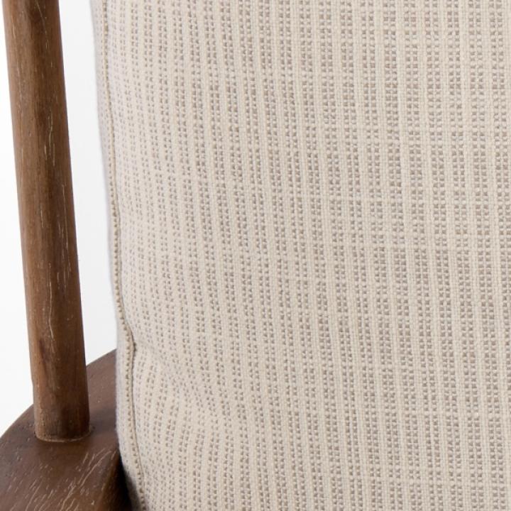 Gray Striped Banks Accent Chair