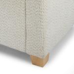 Cream Boucle Tufted Storage Bench with Armrests