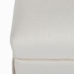 Cream Skirted Dining Chair with Castors