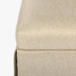 Taupe Skirted Dining Chair with Castors