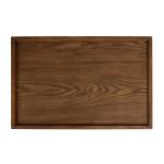 Brown Wood & Black Metal Turning Storage C-Table