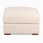 Brooks Sand Upholstered Ottoman