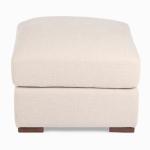 Brooks Sand Upholstered Ottoman