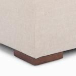 Brooks Sand Upholstered Ottoman