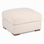 Brooks Sand Upholstered Ottoman