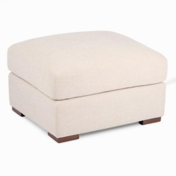 Brooks Sand Upholstered Ottoman