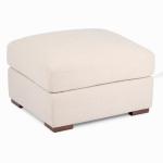 Brooks Sand Upholstered Ottoman