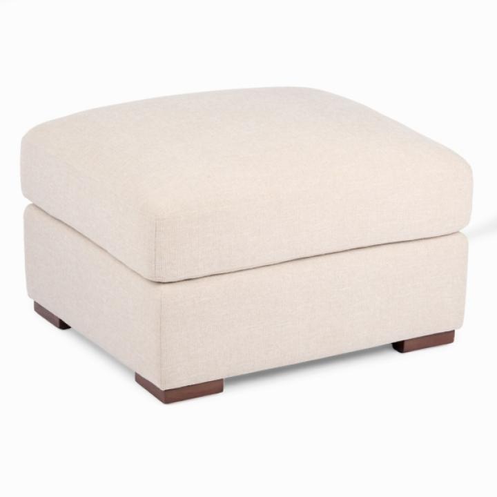 Brooks Sand Upholstered Ottoman