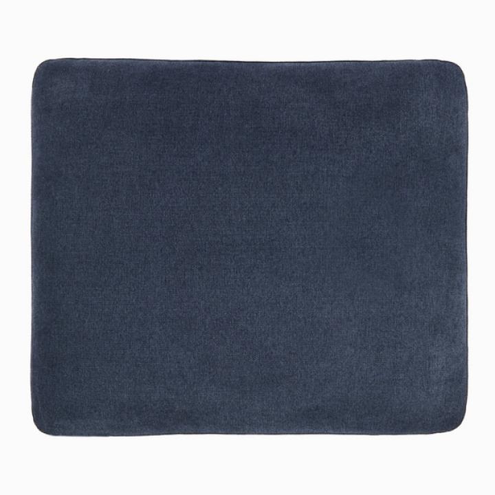 Brooks Blue Upholstered Ottoman