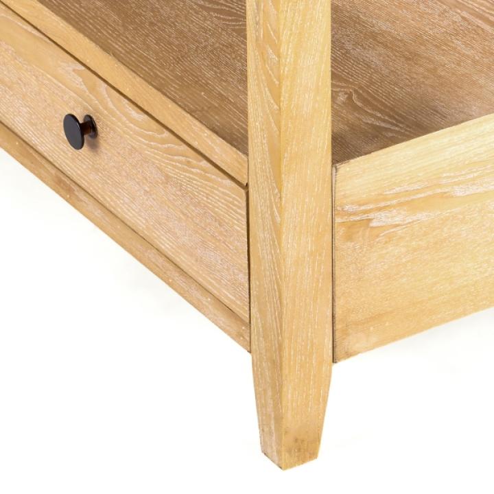 Duncan Natural Whitewash Wood Coffee Table