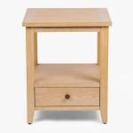 Duncan Natural Whitewash Wood End Table