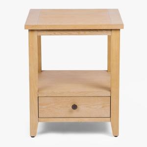 Duncan Natural Whitewash Wood End Table