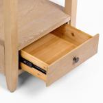 Duncan Natural Whitewash Wood End Table