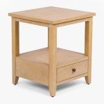 Duncan Natural Whitewash Wood End Table