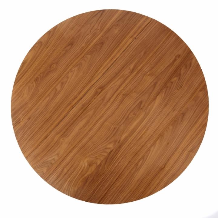 Walnut Wood Round Harlow Coffee Table