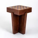 Checkerboard Tabletop Storage Accent Table