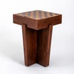 Checkerboard Tabletop Storage Accent Table