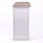 Two Tone Wood Shutter Cabinet