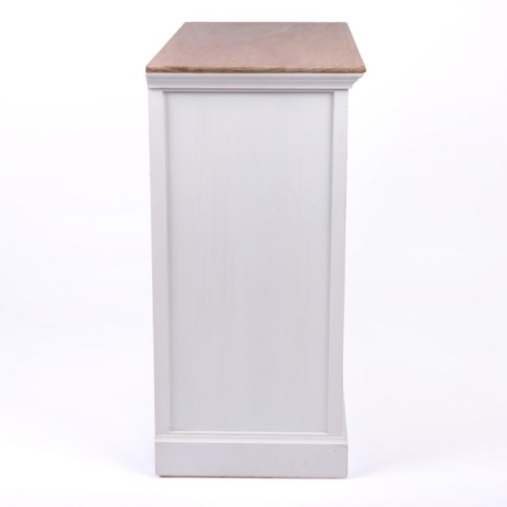 Two Tone Wood Shutter Cabinet