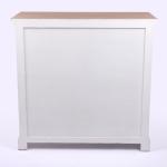 Two Tone Wood Shutter Cabinet