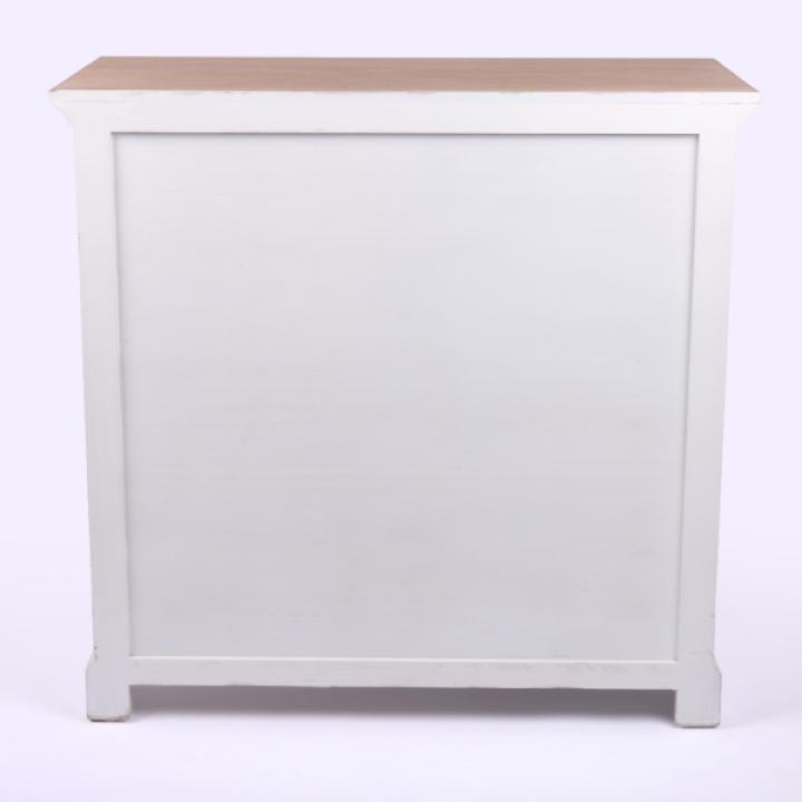 Two Tone Wood Shutter Cabinet