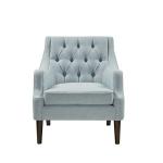 Elle Tufted Dusty Blue Accent Chair