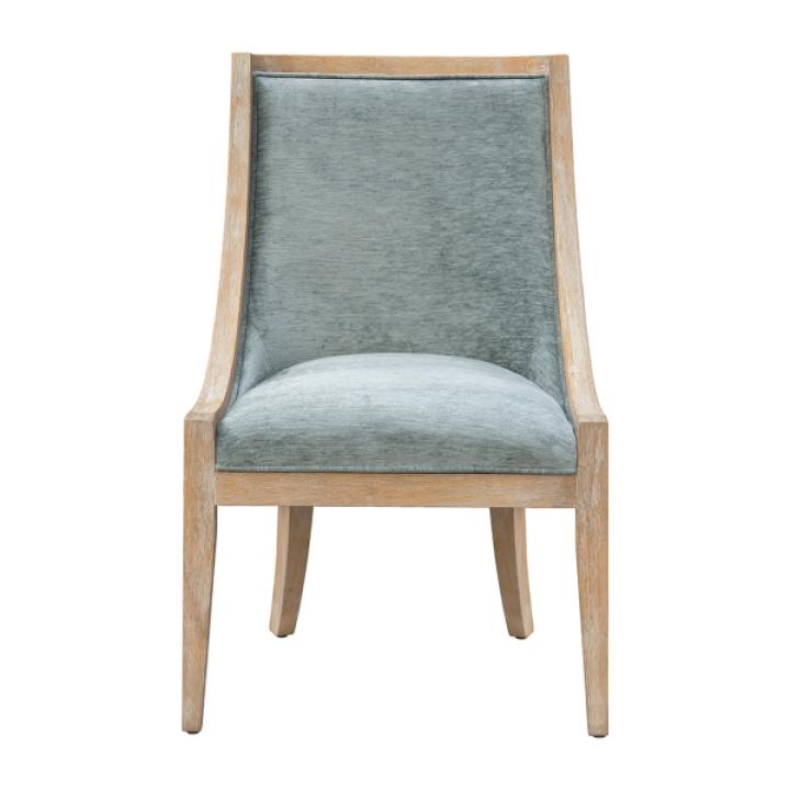 Soft Green Upholstered Elmcrest Dining Chair