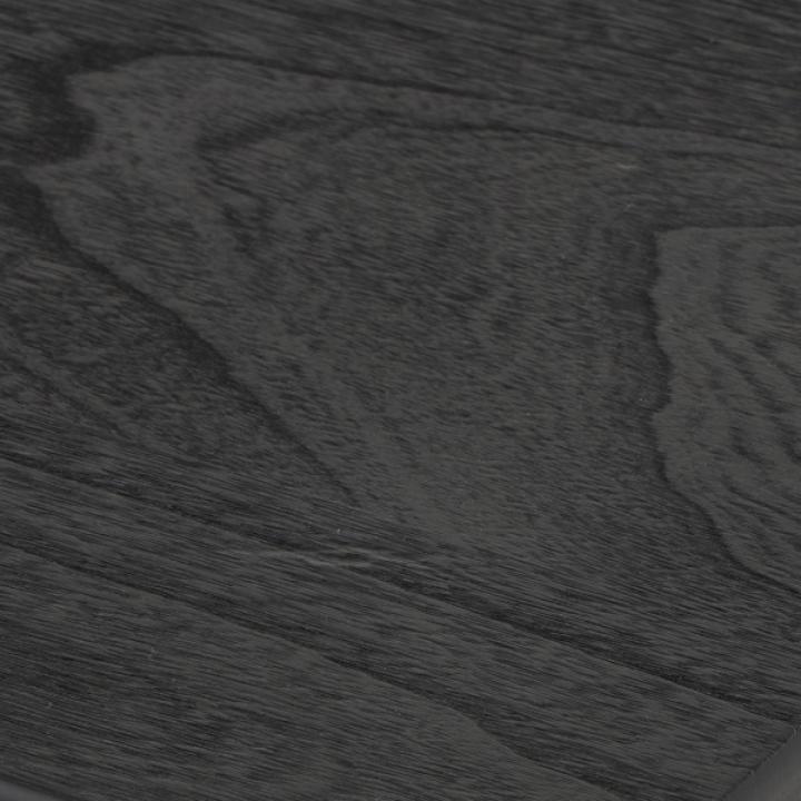 Oiled Black Wood Square Accent Table