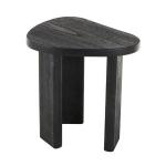 Black Wood Heart Shaped Top Accent Table
