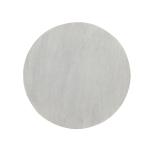 White Distressed Round Fluted Accent Table