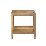 Light Brown Malibu Square Accent Table