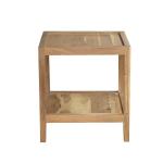 Light Brown Malibu Square Accent Table