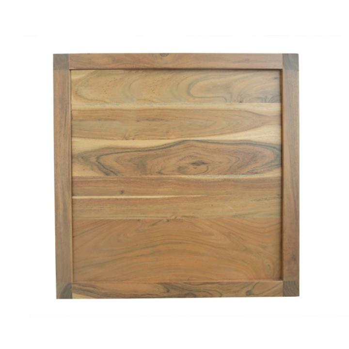 Light Brown Malibu Square Accent Table