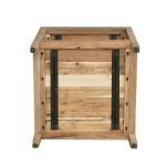 Light Brown Malibu Square Accent Table