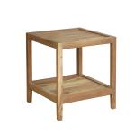 Light Brown Malibu Square Accent Table