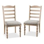 Whitewashed Wood Corrin Dining Chairs, Set of 2