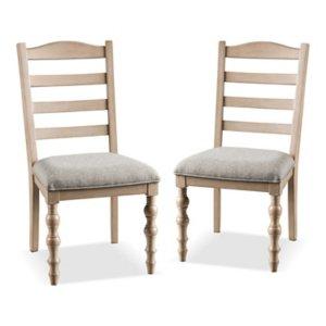 Whitewashed Wood Corrin Dining Chairs, Set of 2