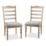 Whitewashed Wood Corrin Dining Chairs, Set of 2