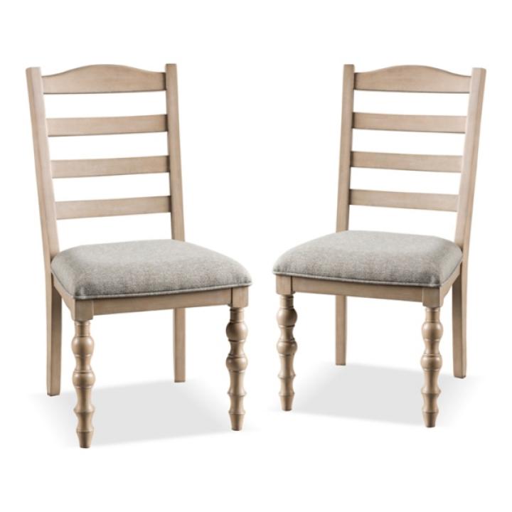 Whitewashed Wood Corrin Dining Chairs, Set of 2