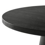 Black Wood Round Leanne Coffee Table