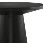 Black Wood Round Leanne Coffee Table