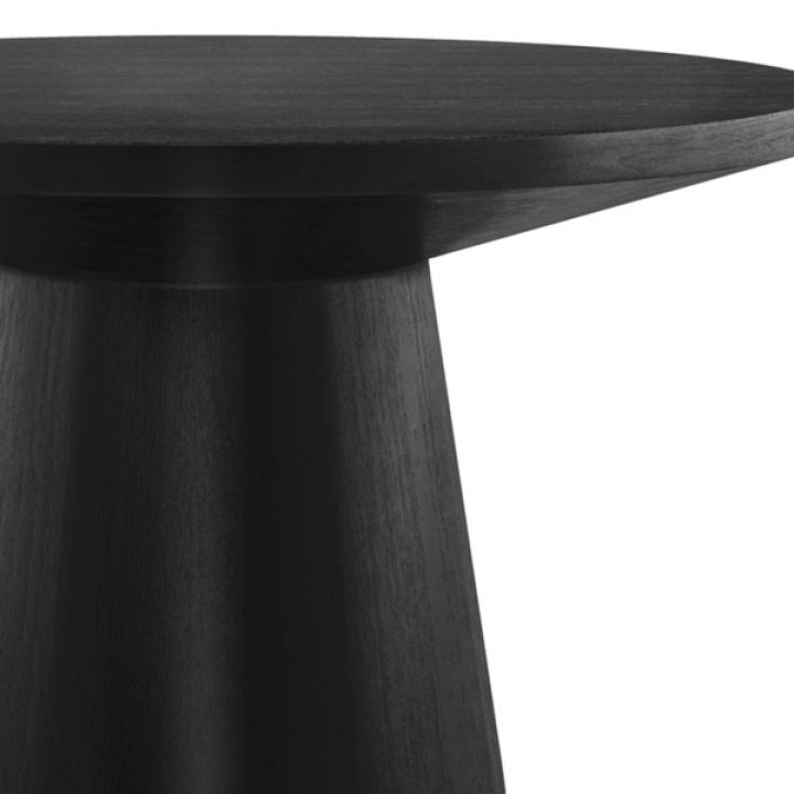 Black Wood Round Leanne Coffee Table