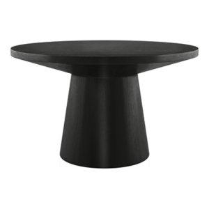 Black Wood Round Leanne Coffee Table