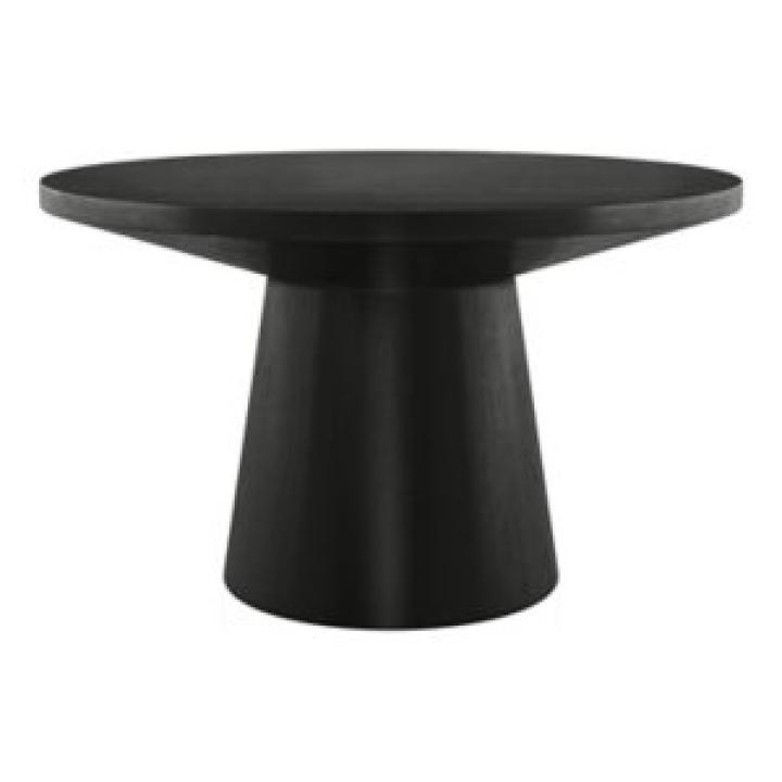Black Wood Round Leanne Coffee Table