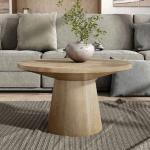 Oak Wood Round Leanne Coffee Table
