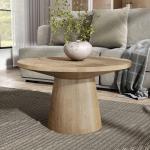 Oak Wood Round Leanne Coffee Table