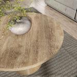 Oak Wood Round Leanne Coffee Table