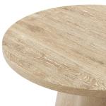 Oak Wood Round Leanne Coffee Table