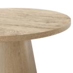 Oak Wood Round Leanne Coffee Table